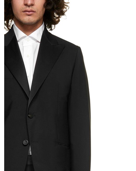 D 40 Black Single-Breasted Two-Piece Suit From D4.0 for men