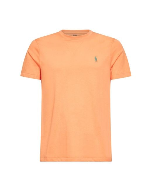 Polo Ralph Lauren Orange Pompano Jersey Crewneck T-Shirt for men