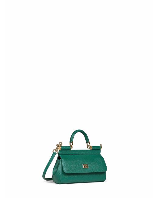 Dolce & Gabbana Green Emerald Mini Sicily Handbag