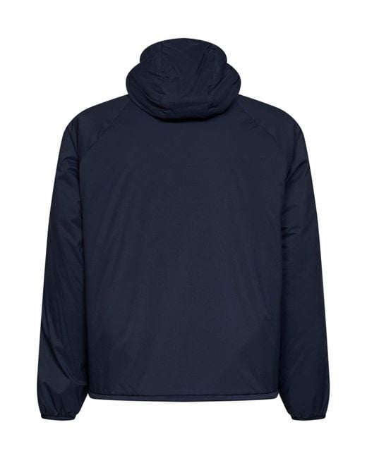 Burberry Blue Nylon Dunwich Packable Hooded Jacket for men