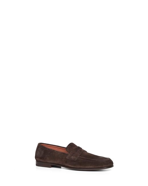 Church's Brown Ebony Suede Rother Loafers for men