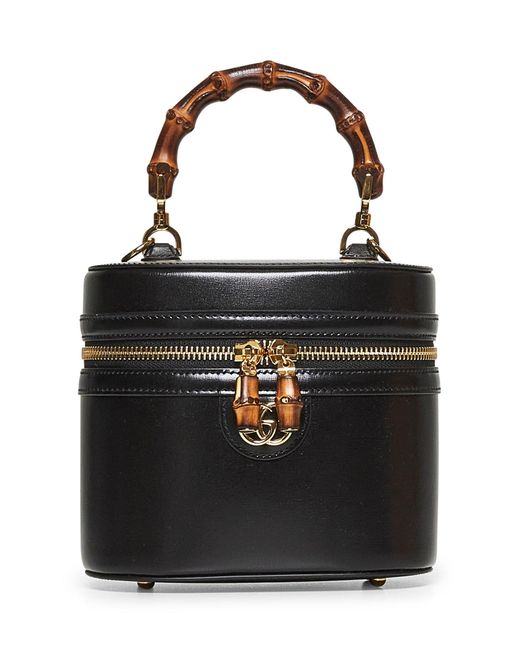 Gucci Black Mini Bamboo Shoulder Bag