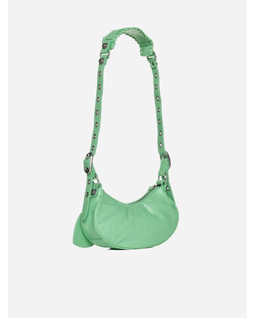 Balenciaga Green Le Cagole Xs Leather Bag