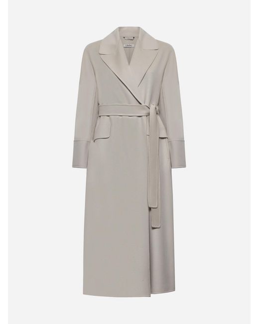 Max Mara Gray Malika Wool Coat