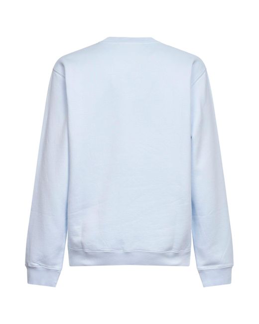 Jacquemus Blue Organic Cotton Fleece The Gros Grain Sweatshirt for men