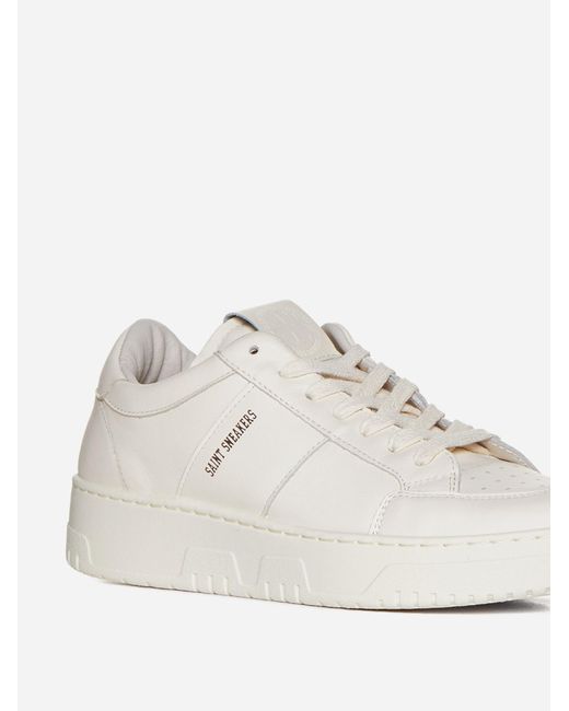 SAINT SNEAKERS White Golf W Leather Sneakers