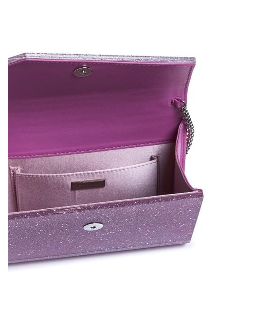 Jimmy Choo Purple Light Candy Clutch Bag