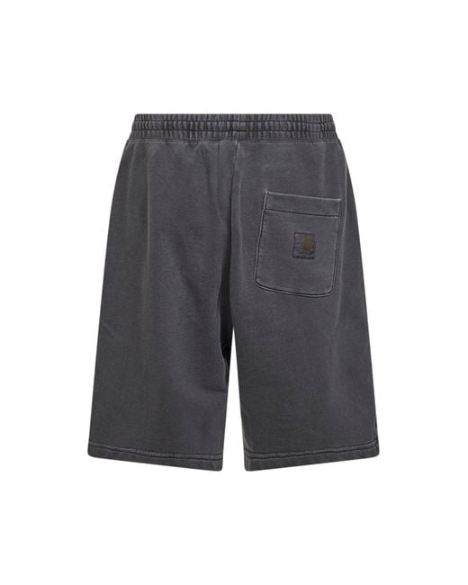 Carhartt Gray Nelson Sweat Shorts for men