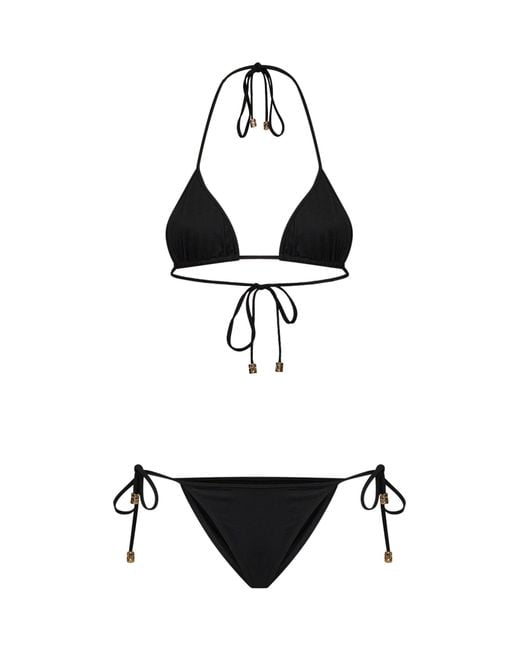 Gucci White Sparkling Jersey Bikini