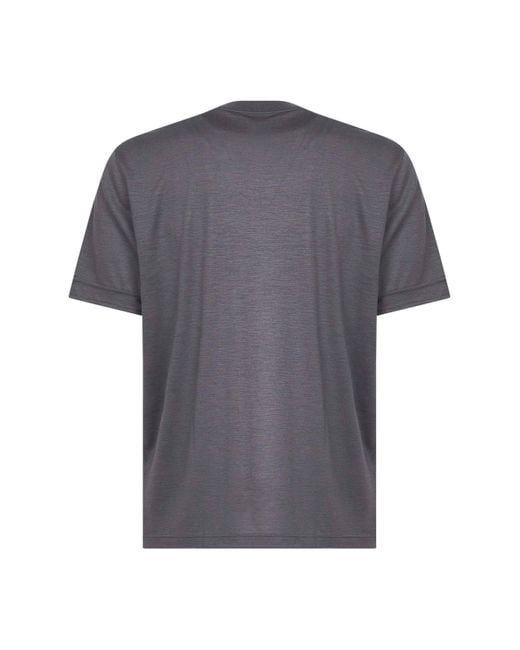 D 40 Gray Virgin Wool Jersey T-Shirt for men