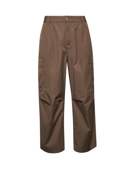 Carhartt Brown Branch Poplin Cole Cargo Pants for men