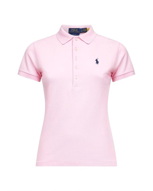 Polo Ralph Lauren Pink Cotton Piquet Slim-Fit Polo Shirt