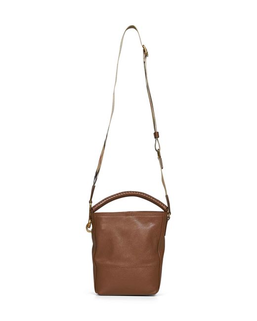 Burberry Brown Bucket Bag Hazel Mini B Clip