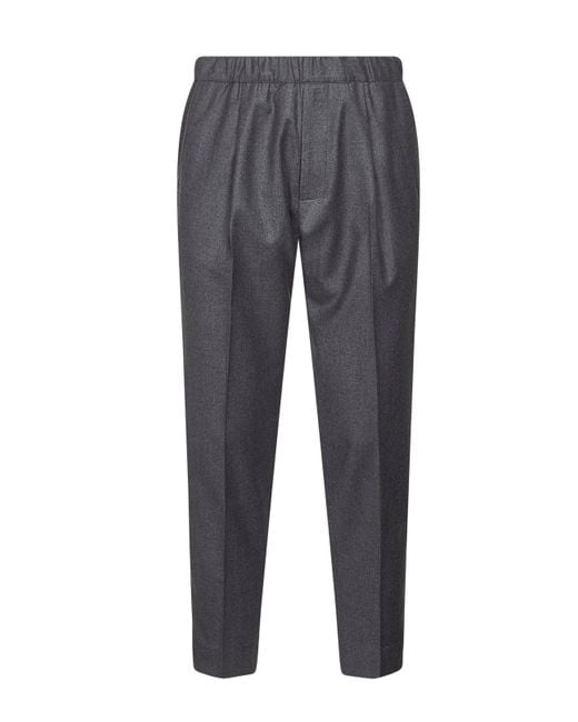 D 40 Gray Virgin Wool Tokyo Trousers for men