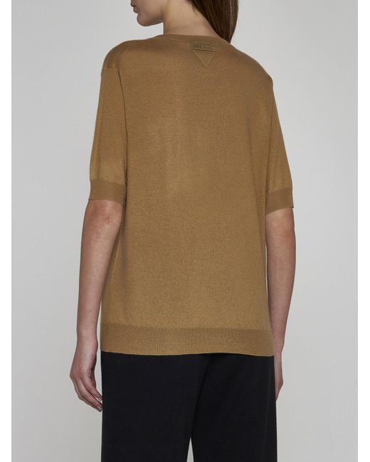 Prada Natural Cashmere Sweater