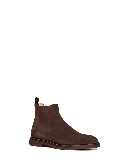 Brunello Cucinelli Brown Chelsea Ankle Boots Mocha Suede for men