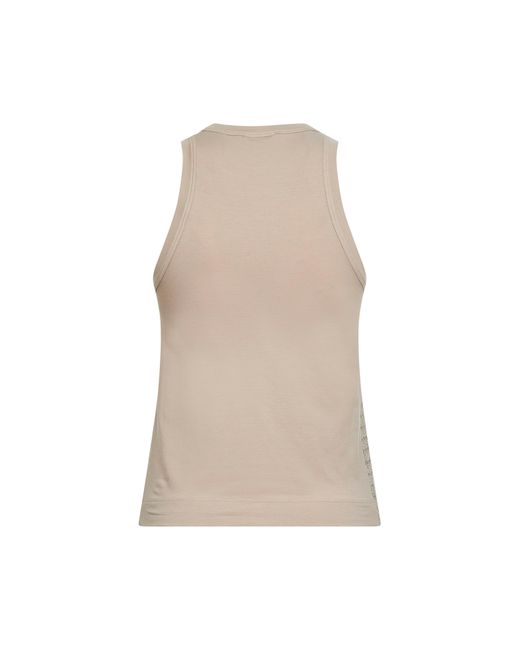 Brunello Cucinelli Natural Dazzling Check Embroidery Top
