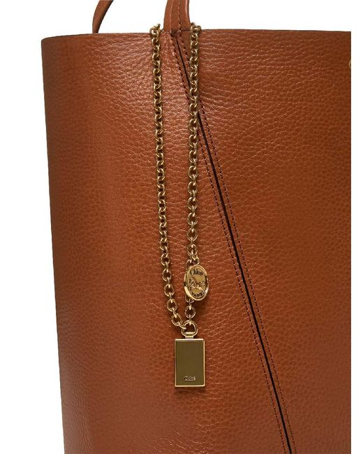 Chloé Brown Tote Bag Spin Clay