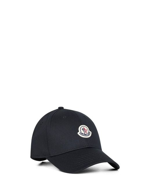 Moncler Blue Cotton Gabardine Baseball Cap