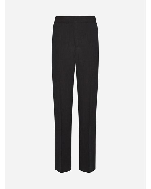 Filippa K Black Tailored Wool Trousers