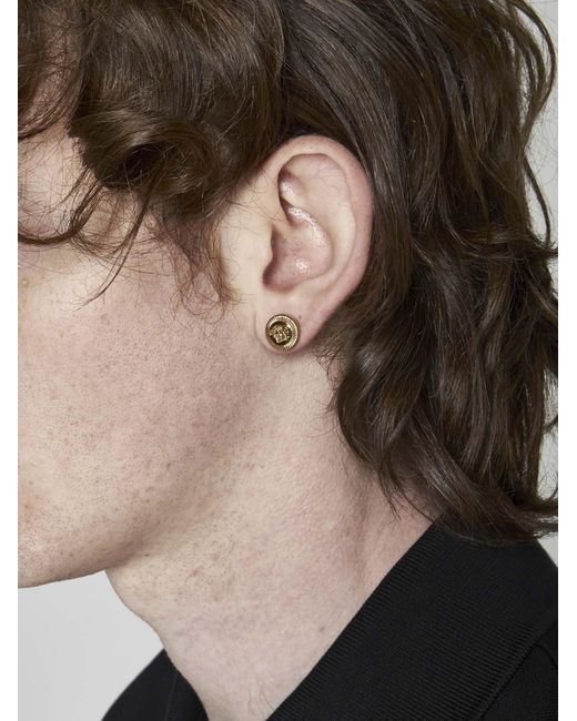 Versace Venus Medusa Earrings in Metallic for Men | Lyst