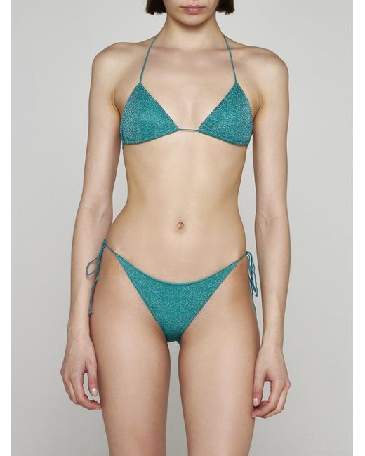 Oseree Green Lumiere Triangle Bikini