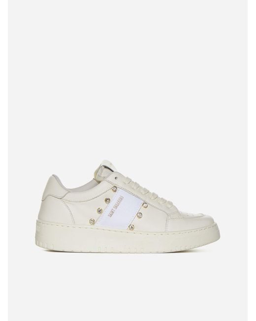 SAINT SNEAKERS White Golf Club Leather Sneakers