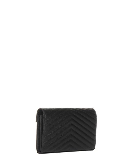 Saint Laurent White Classic Cassandre Pouch