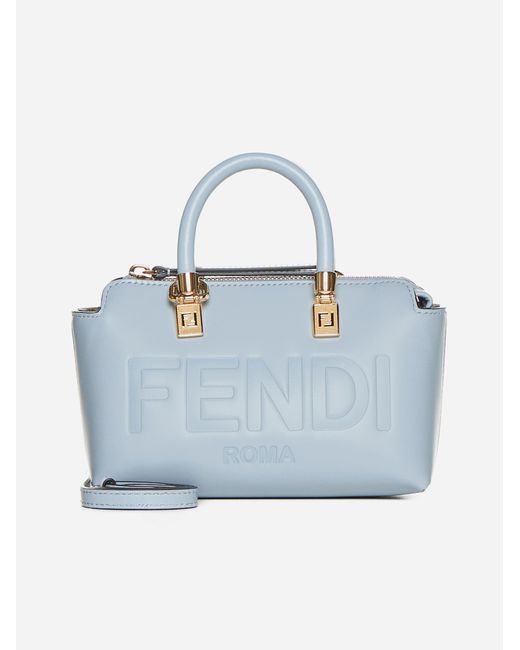 Fendi Blue By The Way Leather Mini Bag