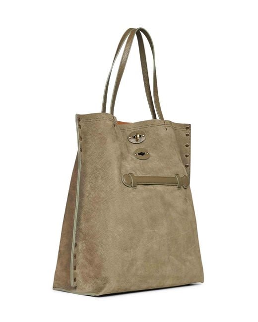 Zanellato Natural Altopiano Di Asiago A'Spasso Medium Tote Bag
