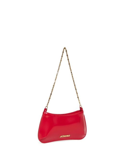 Jacquemus Red The Small Bisou Chaine Shoulder Bag