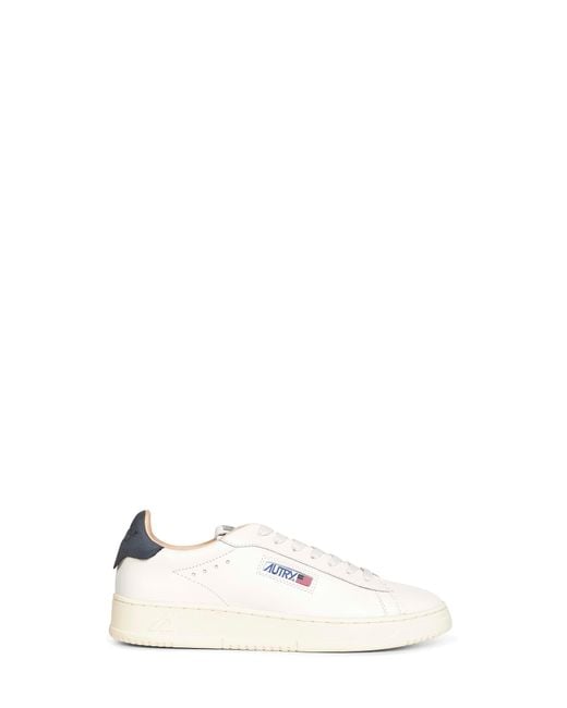 Autry White Leather Dallas Low Sneakers for men