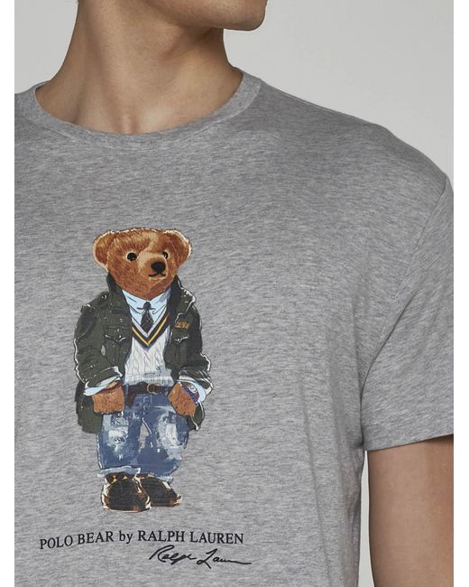 Polo Ralph Lauren Gray Bear Cotton T-shirt for men