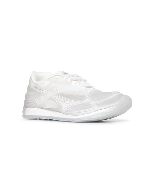 Bottega Veneta White Transparent Rubber Orbit Sneakers for men