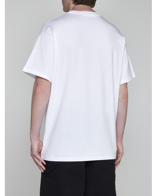 Carhartt White Amour Chest Pocket Cotton T-shirt for men
