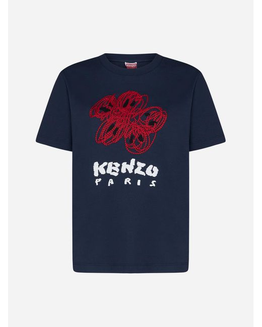KENZO Blue T-shirts And Polos
