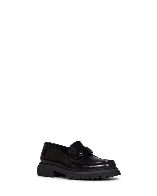 Ferragamo Black Cocoon Loafers With Gancini Ornament for men