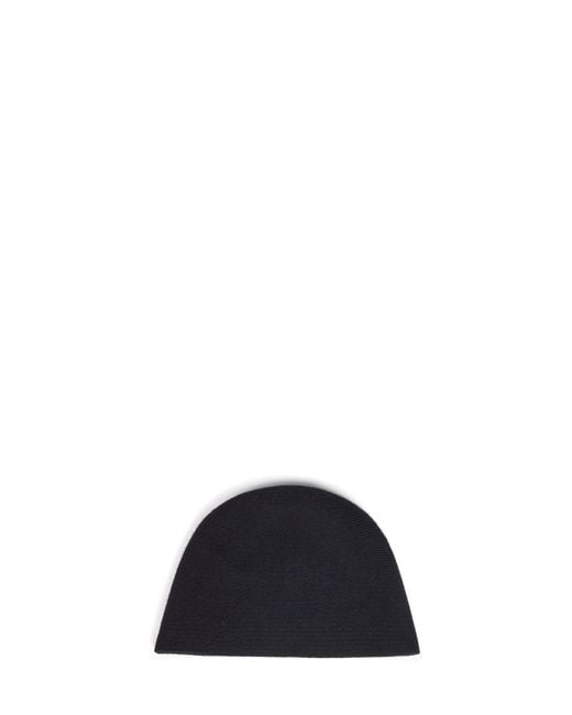 Uma Wang Blue Cashmere Knit Beanie