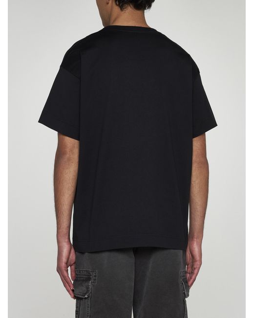 Givenchy Black Logo Print Cotton T-shirt for men