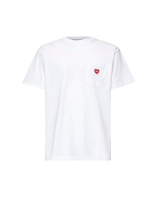 Carhartt White Cotton S/S Pocket Heart T-Shirt for men