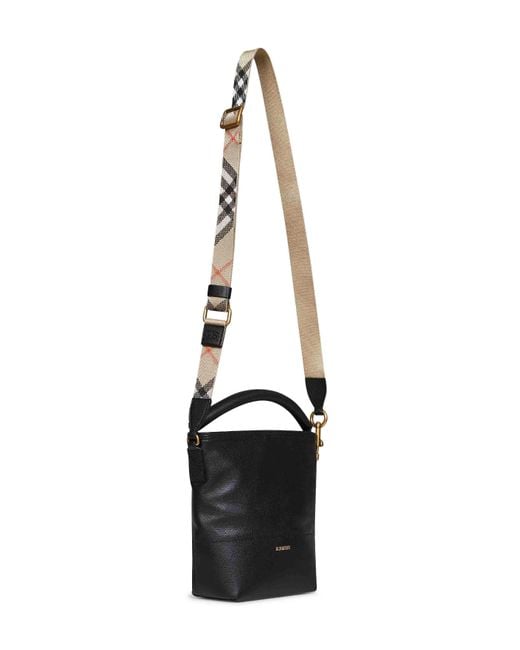 Burberry Black Bucket Bag Mini B Clip