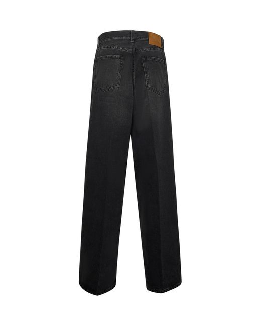 Haikure Black Denim Bethany Wide Leg Jeans