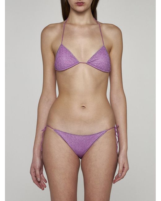 Oseree Purple Lumiere Triangle Bikini