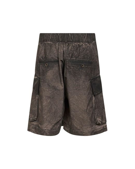 Uma Wang Gray Washed Jersey Bermuda Shorts for men