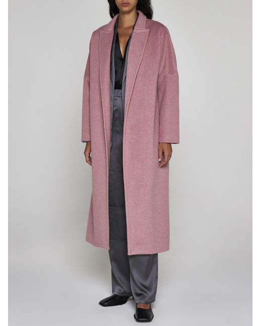 Blanca Vita Calomeria Long Coat in Pink | Lyst