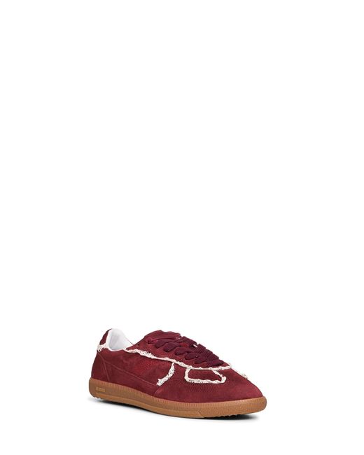 Alohas Red Burgundy Suede Tb.490 Sneakers With Crochet Details