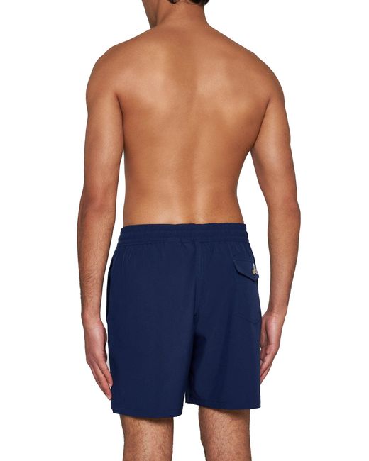 Polo Ralph Lauren Blue Logo Swim Shorts for men
