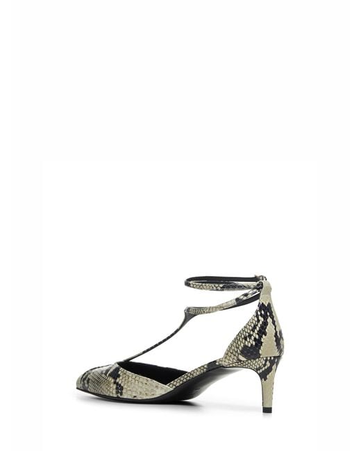 Khaite White Python Embossed Leather Mia Pump