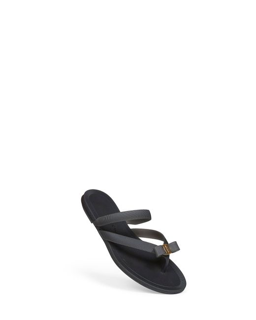 Ferragamo White Rubber Vara Bow Thong Sandals