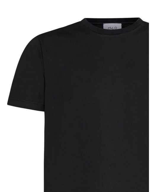 D 40 Black Organic Cotton T-Shirt for men